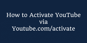 Activate YouTube on devices