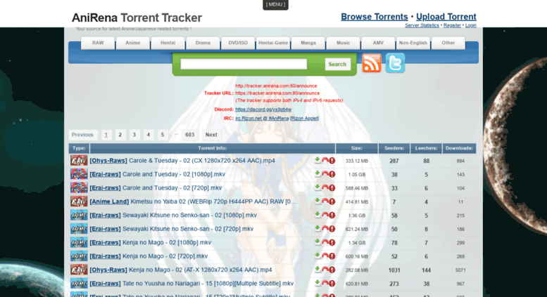anime torrents