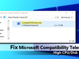 Microsoft compatibility telemetry, Microsoft Compatibility Telemetry high disk